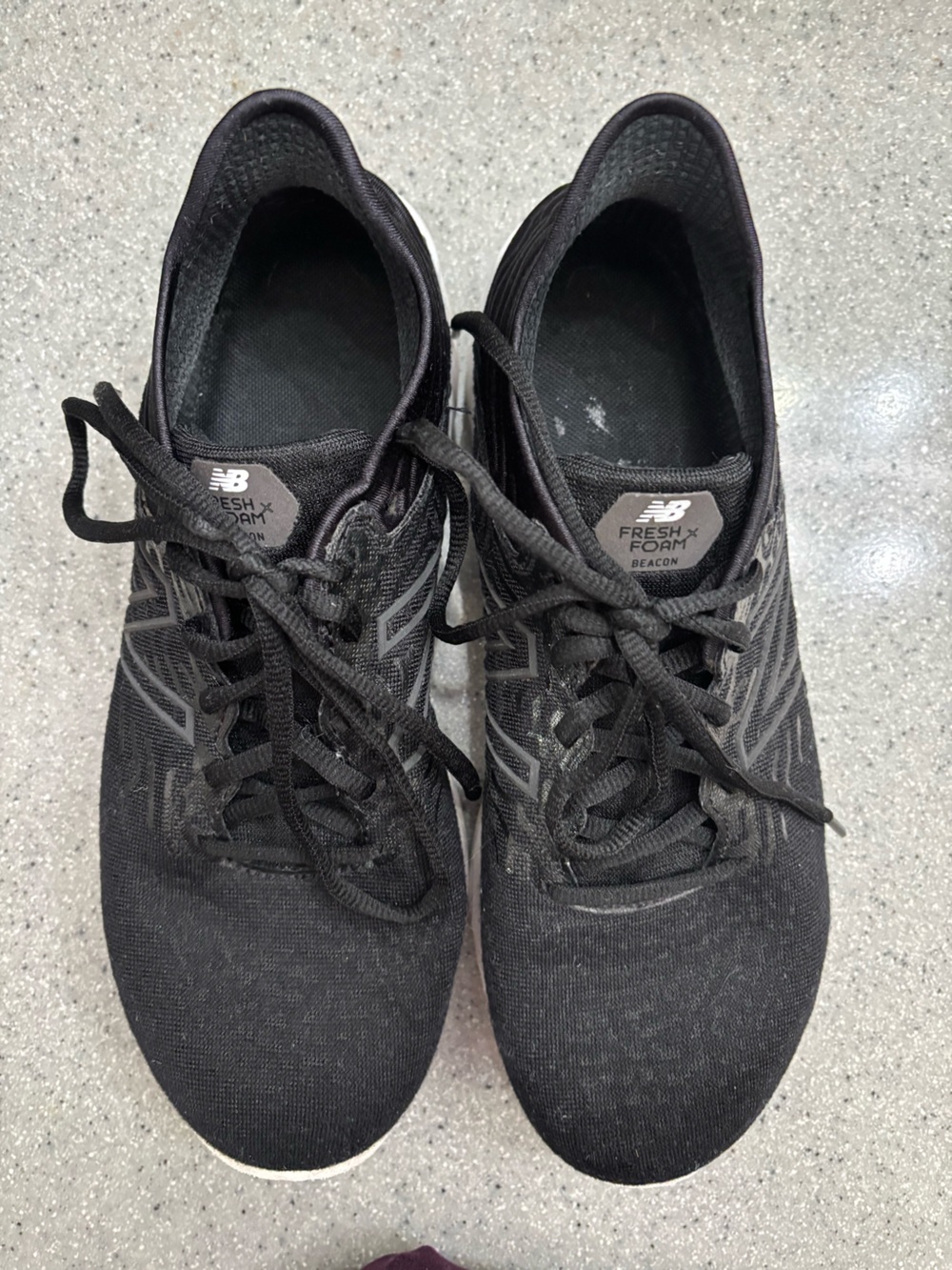 New Balance Black Athletic Running Shoes with Subtle Gray Accents